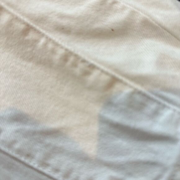 Free People High Roller Denim Jumpsuit Overalls in Optic White | L - Picture 10 of 10